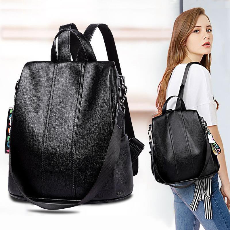 ◇[Hot Sale] 2021 new anti-theft travel all-match fashion cowhide large-capacity ladies backpack leather backpack women