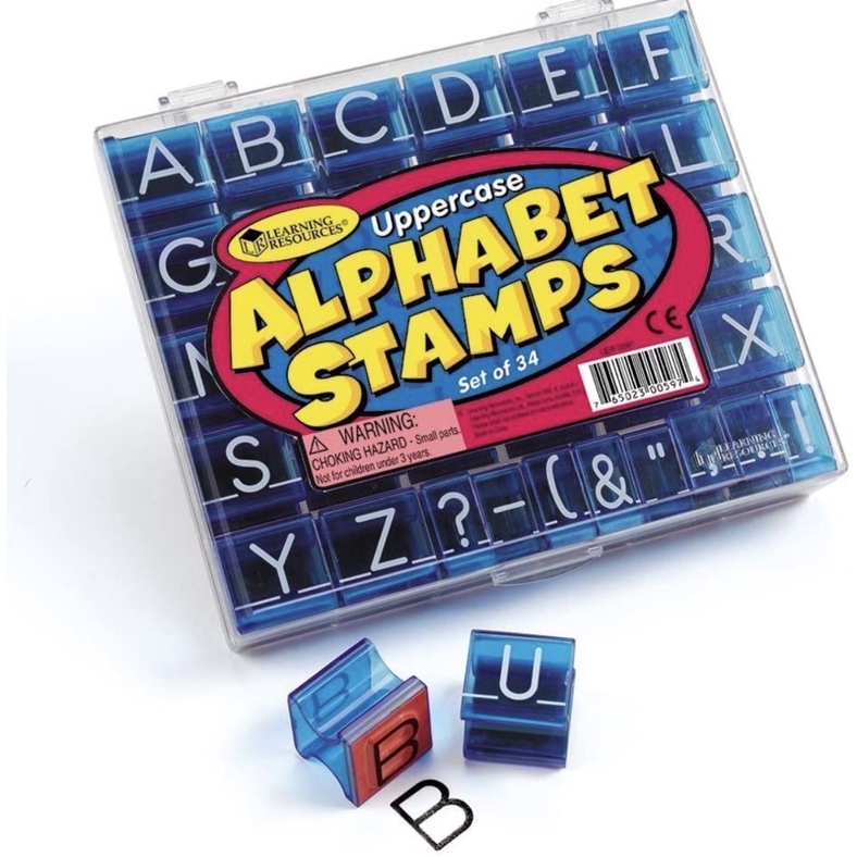 Learning Resource Alphabet Stamp ตราปั้ม อักษร ภาษาอังกฤษ ตัวพิมพ์ใหญ่