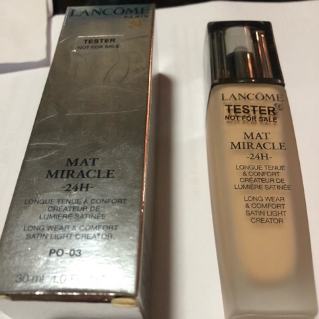 Lancome Mat Miracle 24h Long Wear 30ml ส นค า Tester ขนาดปกต