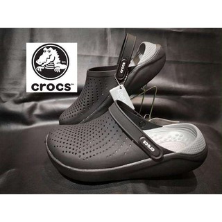 ฮิตที่สุด!! CROCS LiteRide Clog สีดำเข้มแมนๆ หิ้วนอกOutlet ถูกกว่าshop