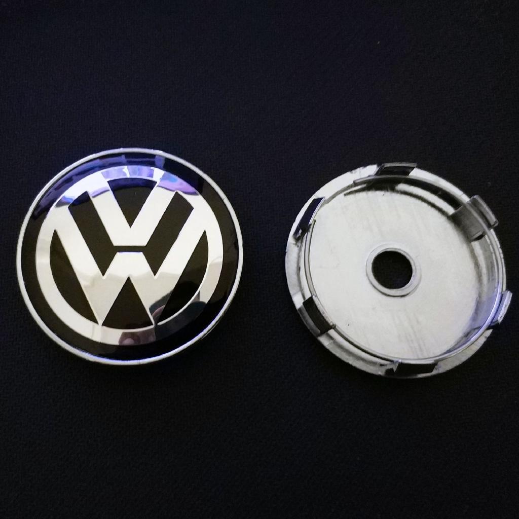 ฝาครอบดุมล้อรถยนต์ พลาสติก ABS ขนาด 60 มม. ดัดแปลง สําหรับ VW Hub 4 ชิ้น