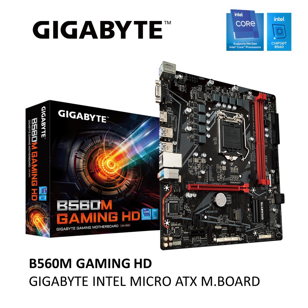 GIGABYTE B560M GAMING HD INTEL LGA1200 MICRO ATX MOTHEBOARD
