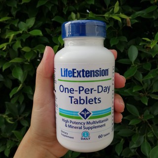 60% OFF ราคา Sale Life Extension® One-Per-Day 60 Tablets รวมวิตามินและแร่ธาตุ 27ชนิด Super-potent multivitamin &amp; mineral