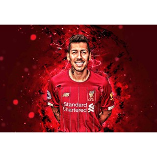 ฟีร์มีนู Firmino Liverpool ลิเวอร์พูล The Kop YNWA โปสเตอร์ Poster วอลเปเปอร์ ตกแต่งผนัง ฟุตบอล Football