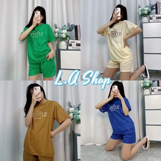 L.A Shop ​พร้อมส่ง ชุดเซ็ท เสื้อแขนสั้น+กางเกงขาสั้น ผ้านิ่มเด้งใส่สบายมาก "DX-9514" 10