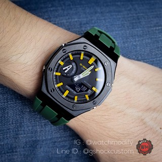 Gshock Ga-2100 AP Rubber Stainless สีBrazil GEN3 เหมือนAPมาก