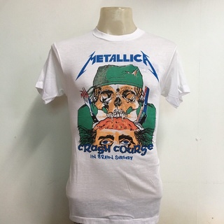 เสื้อวง Metallica สไตล์วินเทจ เสื้อยืดผู้ชาย