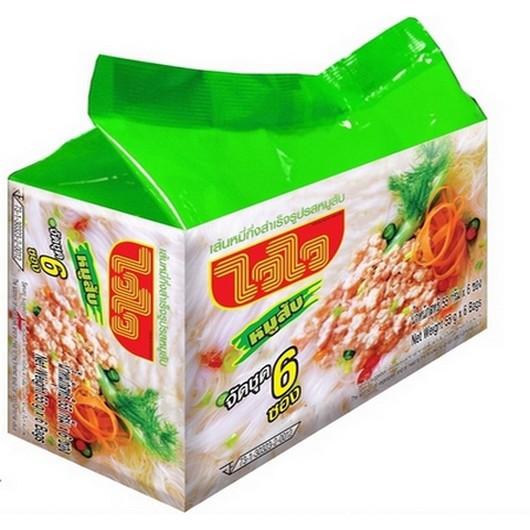 ไวไว เส้นหมี่รสหมูสับ (สม.)  6ซอง
