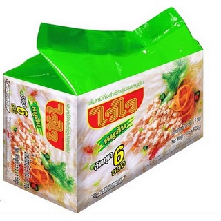 ไวไว เส้นหมี่รสหมูสับ (สม.)  6ซอง
