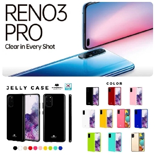OPPO Reno3 Pro MERCURY Goospery Jelly Case TPU ฝาหลัง กันลอย เรียบหลู (ของแท้100%)