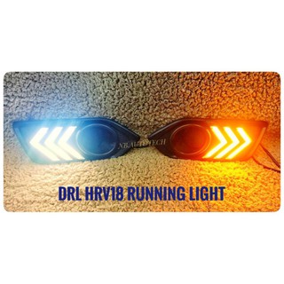 ไฟเดไลท์ hrv HRV 2018 2019 2020 ฝาครอบไฟตัดหมอกมีเดไลท์ พร้อมไฟเลี้ยววิ่ง DRL HONDA HRV 2018 2019 runninglight