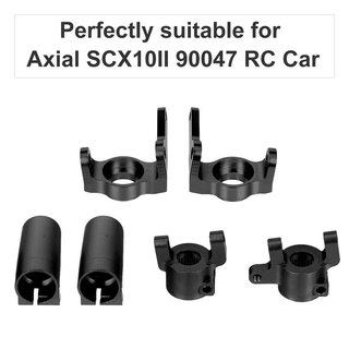 ชุดตัวล็อกเพลาพวงมาลัย ด้านหน้า และหลัง โลหะ คุณภาพสูง สําหรับรถบังคับ Axial SCX10 II 90046 90047