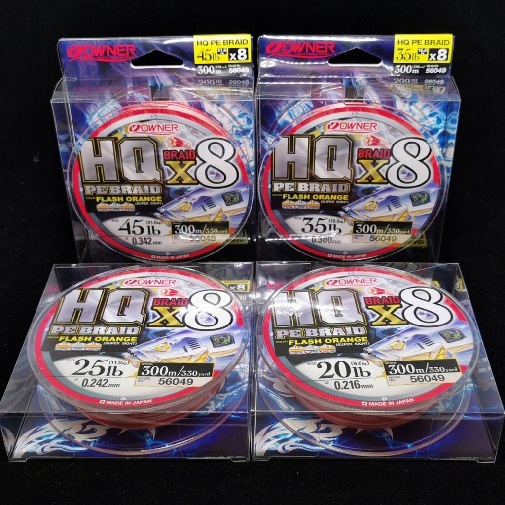 OWNER HQ PE BRAID X8 PE 300M