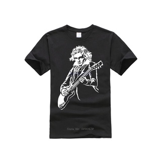 Beethoven Rock! เสื้อยืด คอกลม แขนสั้น ผ้าฝ้าย สไตล์ฮิปฮอป สําหรับผู้ชายS-5XL