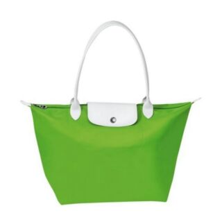 SALE!! ❤ รับประกันแท้ 💯% จากช็อป ❤ Made in France ❤ Longchamp Limited Sarah Morris ไซส์ M หูยาว สี Kelly Green