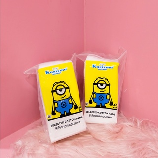 Karisma Selected Cotton Pads 40 Pads Minion แคริสม่า สำลีเช็ดเครื่องสำอาง คอลเลคชั่น มินเนี่ยน