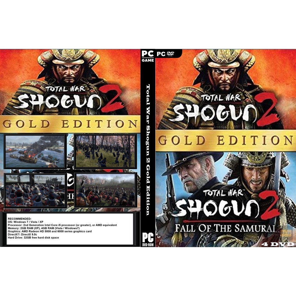 แผ่นเกมส์ PC Total War Shogun 2 Gold Edition (4DVD + ลิ้งดาวโหลด)