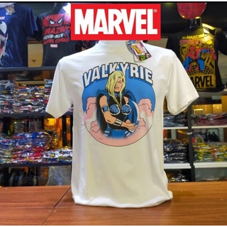 เสื้อยืดMarvel_ลิขสิทธิ์แท้ลายValkyrieสีขาว(mvx-089)