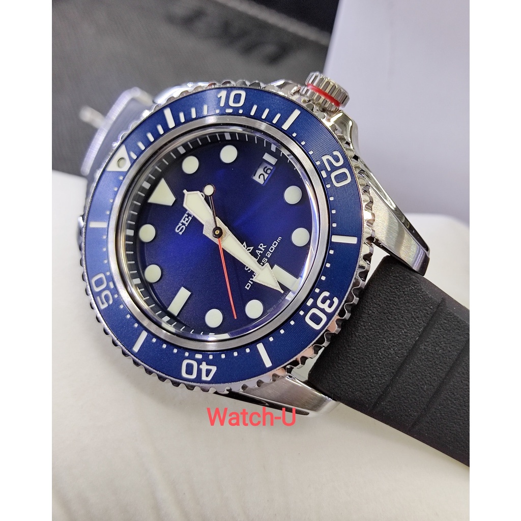 นาฬิกา SEIKO SOLAR SUBMARINER 200M สายยาง รุ่น SNE593P1 / SNE593P / SNE593