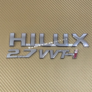 โลโก้* Hilux 2.7 VVTi ติดรถ Toyota ( ชุด 3 ชิ้น )