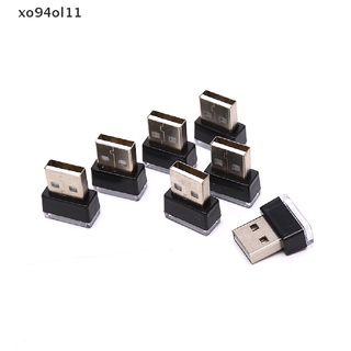 Xo94ol หลอดไฟนีออน LED USB ขนาดเล็ก สําหรับตกแต่งภายในรถยนต์