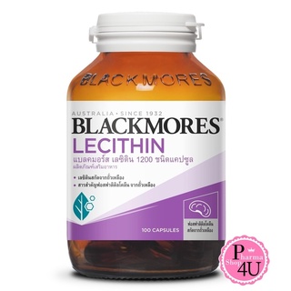 Blackmores ผลิตภัณฑ์เสริมอาหาร Lecithin 1200 mg. 100เม็ด 1ขวด บำรุงสมองระบบประสาท