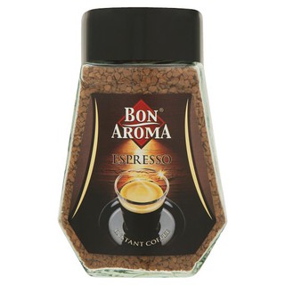 ✨ขายดี✨ บอน อโรมา เอสเปรสโซ่ กาแฟสำเร็จรูปชนิดฟรีซดราย 100กรัม Bon Aroma, Espresso, instant coffee, freeze-dried, 100 gr