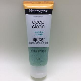 ของแท้**Neutrogena Deep Clean Purifying Scrub Cleanser 100ml. นูโทรจีนาสครับ คลีนเซอร์ เจลล้างหน้า