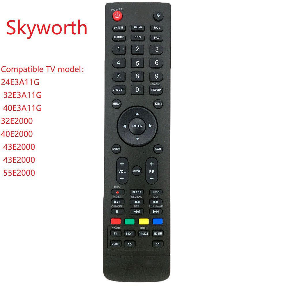 Coocaa Skyworth Smar LCD LED 3D TV รีโมตคอนโทรลสมาร์ททีวี ของแท้ Fernbedienung 24E3A11G 32E3A11G 40