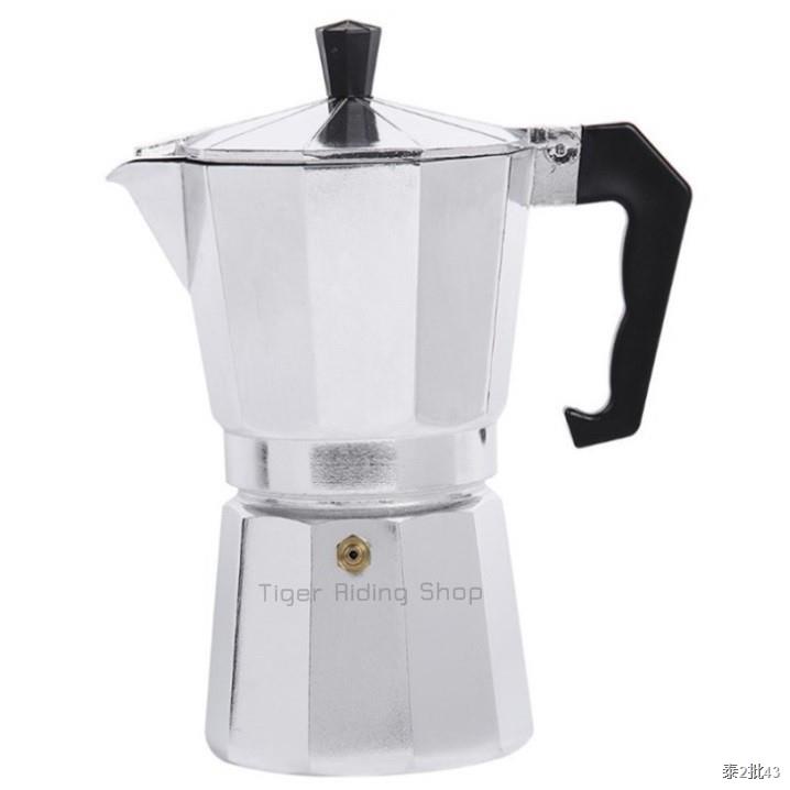 หม้อต้มกาแฟ Moka Pot 2 Cup มอคค่าพอท เครื่องชงกาแฟ เครื่องทำกาแฟสด ขนาด 2ถ้วย 100ml.