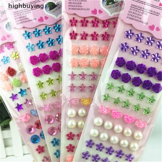 [highbuying] ใหม่ สติกเกอร์เพชร พลอยเทียม คริสตัล กลิตเตอร์ มีกาวในตัว สําหรับตกแต่งเครื่องประดับ