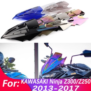 กระจกกันลมพลาสติก ABS อุปกรณ์เสริม สําหรับรถจักรยานยนต์ Kawasaki Ninja Z250 Z300 Z 250 300 2013 2014 2015 2016