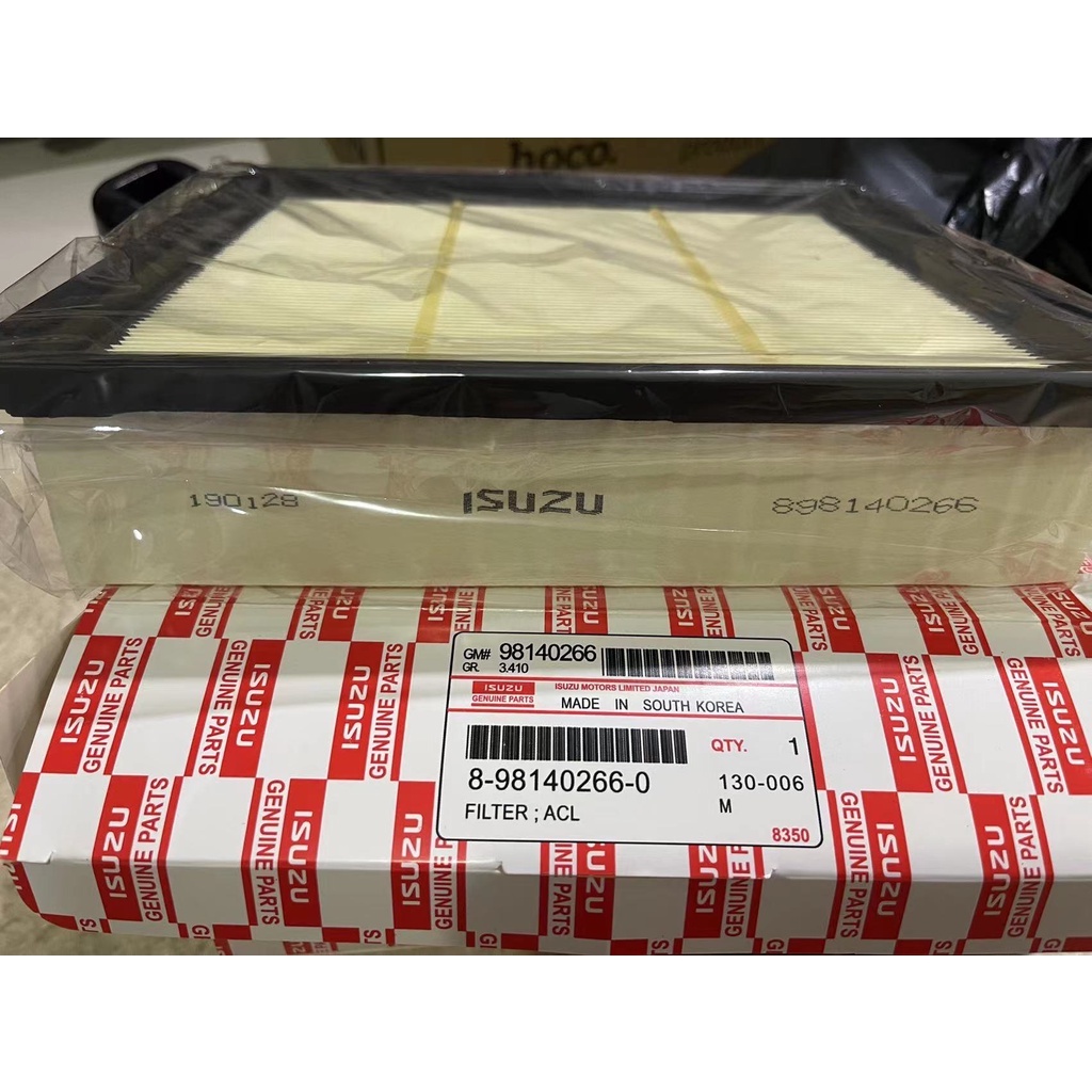 [ใหม่]OEM-8-98140266-Tกรองอากาศ All New D-max2.5,MU-X 2.5 ปี 12' ขึ้นไป, 1.9 Blue Power 1.9 รหัสแท้.8-98140266-0