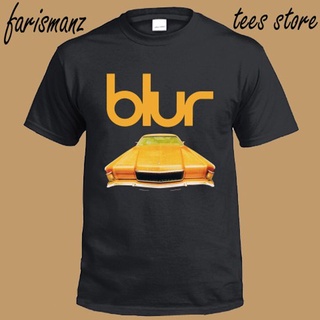 เสื้อยืด ผ้าฝ้าย 100% พิมพ์ลายโลโก้รถยนต์ Blur สีดํา คุณภาพดี สําหรับผู้ชาย