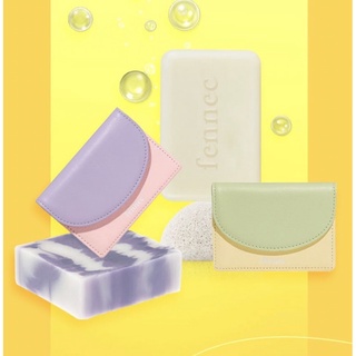 พร้อมส่ง fennec halfmoon accordion pocket กระเป๋าตัง กระเป๋าเงิน grape violet, melon green limited edition