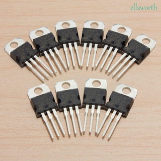 Ellsworth พาวเวอร์ซัพพลายควบคุมแรงดันไฟฟ้า 1.5A Lm317T/Lm317 10ชิ้น 1.2V To 37V