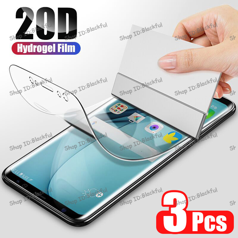 20D Hydrogel ฟิล์มสําหรับ Huawei Y5 Y6 Y7 Y9 ป้องกันหน้าจอสําหรับ Huawei V20 V30 Pro ฟิล์มไม่ใช่แก้ว