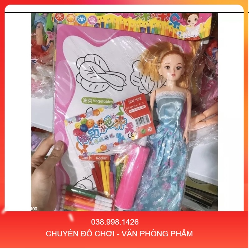 ตุ๊กตาพุพองหน้าสี,เครื่องหมาย,ลูกโป่งและปั๊ม15ชิ้น