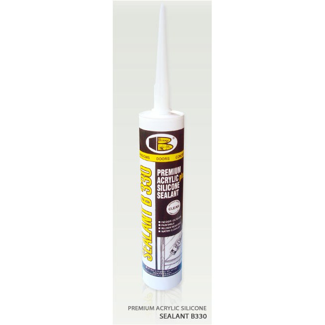 ACRELIC SILICOLNE SEALANT BOSNY B330 หลอดละ 41.-อะครีลิค ซิลิโคน ซิลแลนท์ บอสนี่ บี 330/b