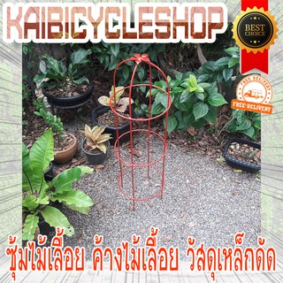 KAIbicycleshop สีแดง โครงไม้เลื้อย กระโจมไม้ ซุ้มกุหลาบ ซุ้มไม้เลื้อย ค้างไม้เลื้อย วัสดุเหล็กดัด จำนวน 1 ชิ้น