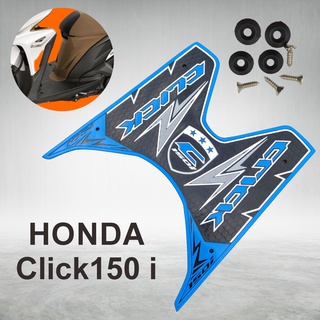 Honda Click 125i - Honda Click150i ยางปูพื้น สีฟ้า ลายสายฟ้าลูกศร