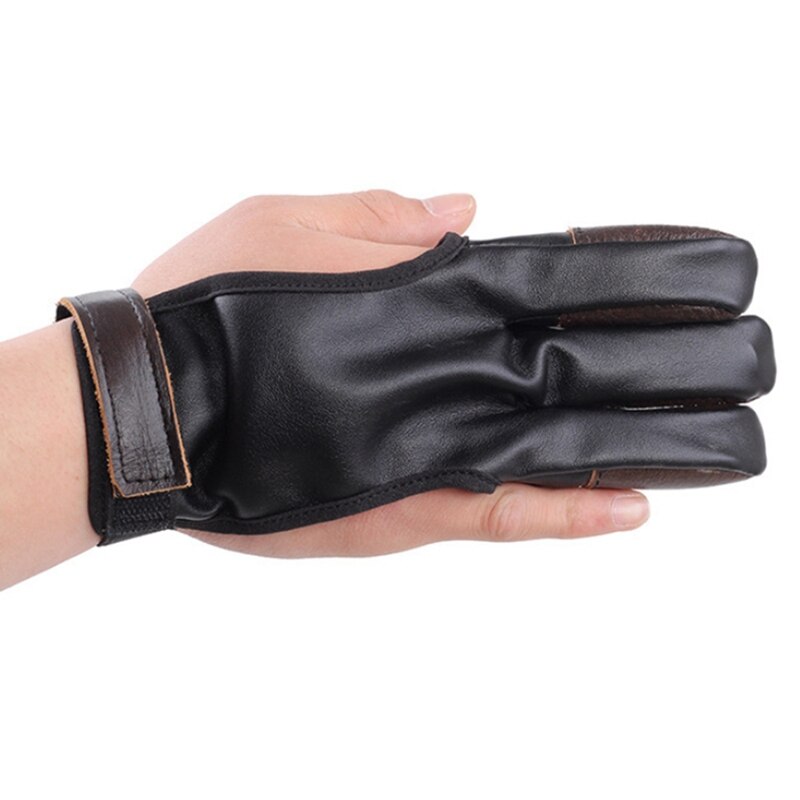 KESHES Archery Glove Finger Tab Accessories Leather Gloves for Recurve & Compound Bow Three Finger Guard for Men Women & Youth 