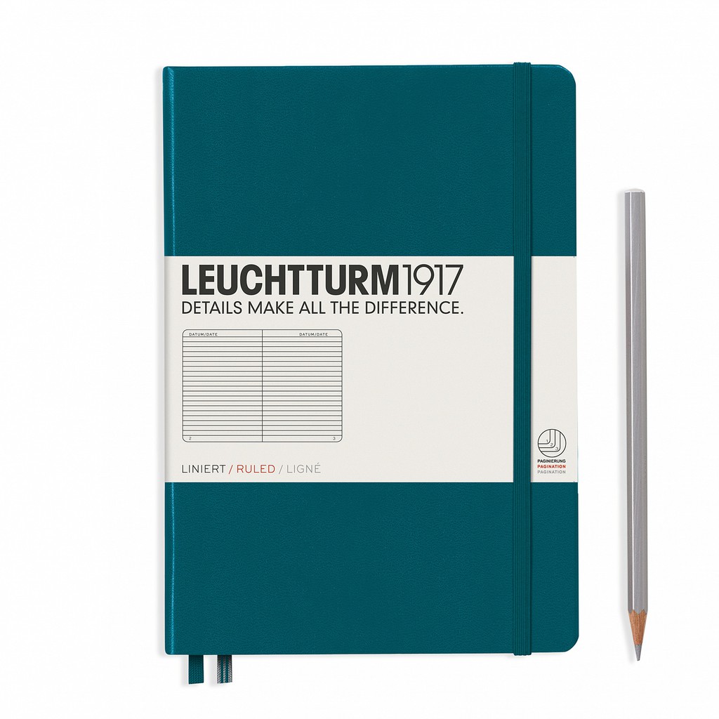 Leuchtturm1917 Hardcover Notebooks "Pacific Green" สมุดโน๊ต Leuchtturm1917 ปกแข็ง สีเขียว
