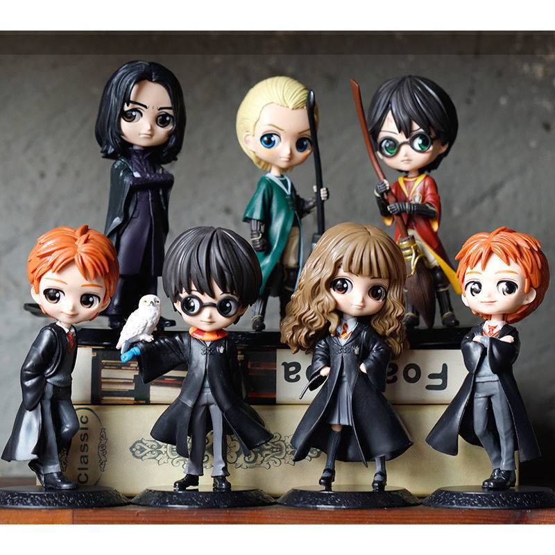 15-16 ซม.Action Figurines Harry Potter Hermione Malfoy Snape George Fred PVC รูปของเล่นตกแต่งสําหรับเด็ก