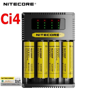 Nitecore เครื่องชาร์จถ่านรุ่น Ci4 ชาร์จไวสูงสุดที่ 3000mA ของแท้เช็คโค๊ดได้[มีสต๊อกพร้อมส่งที่ไทย]