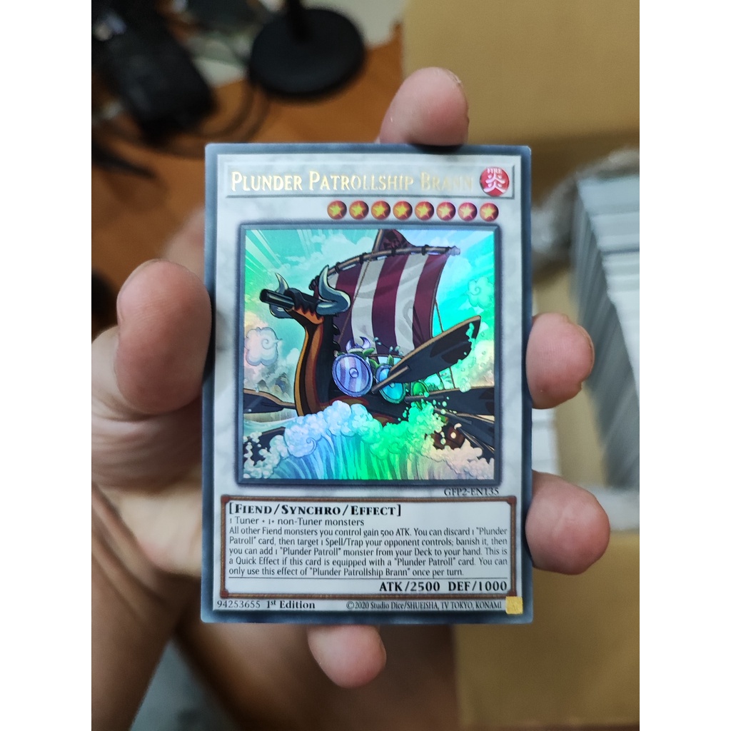 [YFS] การ์ด 1 ใบ PKM/Yugioh TCG Plunder Patrol Brann - GFP2-EN135 - Ultra Rare 1st Edition