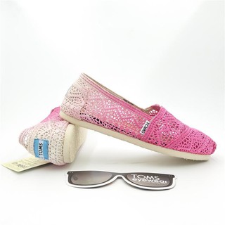 รองเท้า Toms Fuschia Dip-Dyed (ลูกไม้ชมพู)  แท้100% พร้อมถุงผ้า+กล่อง