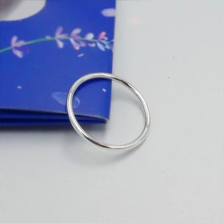 แหวนเงินแท้92.5% แหวนลวด1.5มิล แฟชั่น ลายเกลี้ยงๆ สไตล์มินิมอล Major silver : E-Ring 1.5