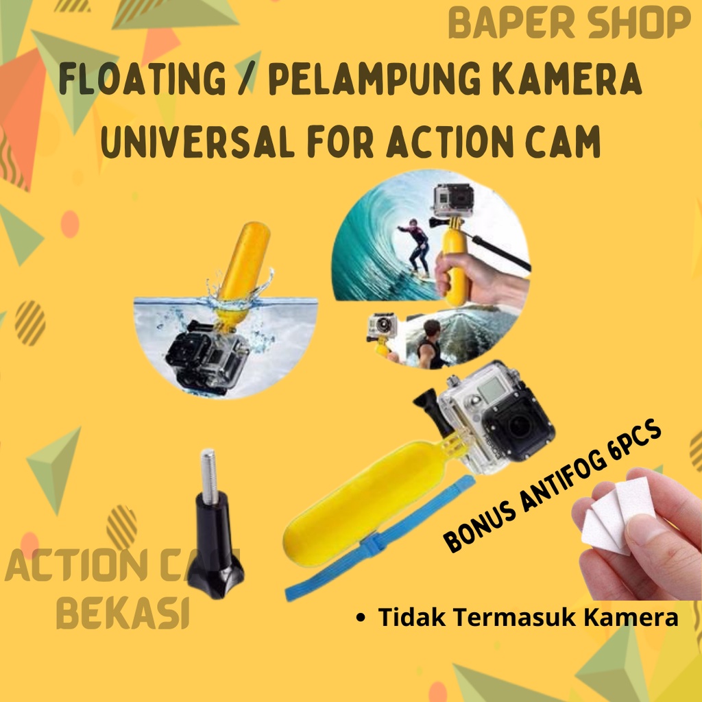ลอย Hand Grip Float สําหรับ Action Cam Xiaomi Yi Gopro Bpro Sjcam Bpro5 Bcare Brica กีฬากล้อง Yicam