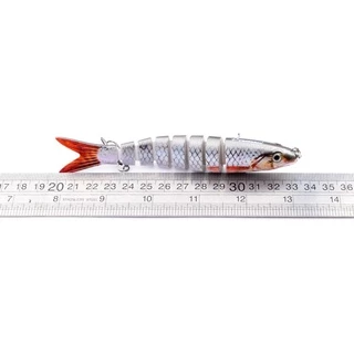 เหยื่อตกปลาแข็ง 19g 13.28cm - เหยื่อว่ายน้ําหลายข้อต่อ 12 สี
